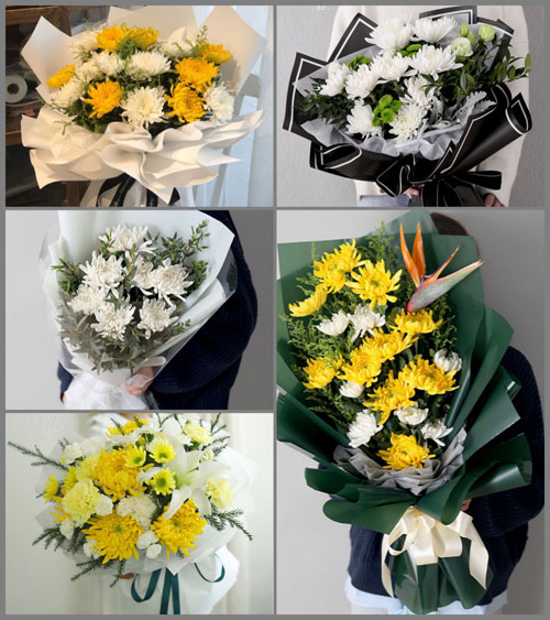 广东中山市板芙镇深湾村白事花束代送